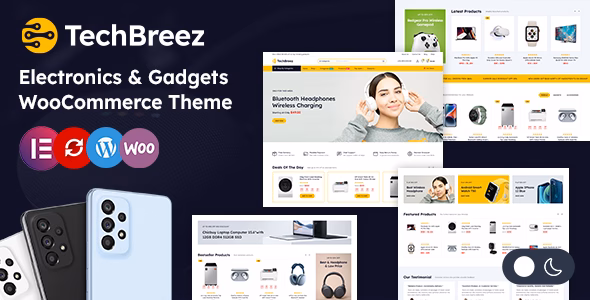 Techbreez - Mega Electronics Store Elementor WooCommerce Theme WordPress theme