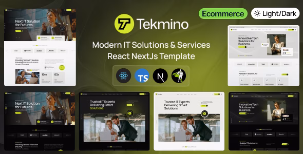 Tekmino - Innovative IT Solution React NextJs Template WordPress theme