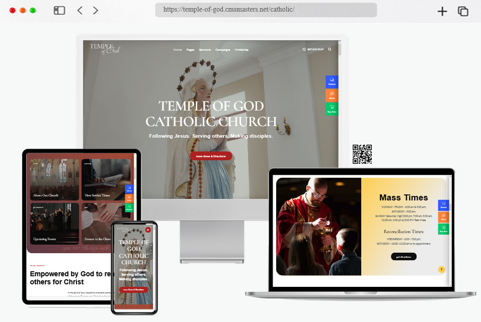 temple of god church wordpress theme