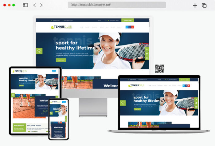 tennis club sports wordpress theme