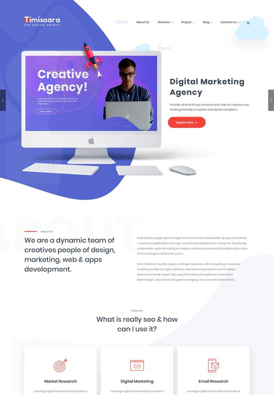 timisoara seo agency html template