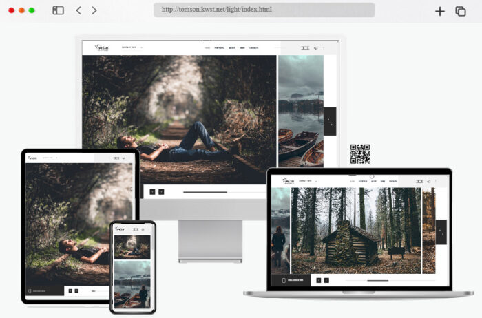 tomson creative showcase photography template