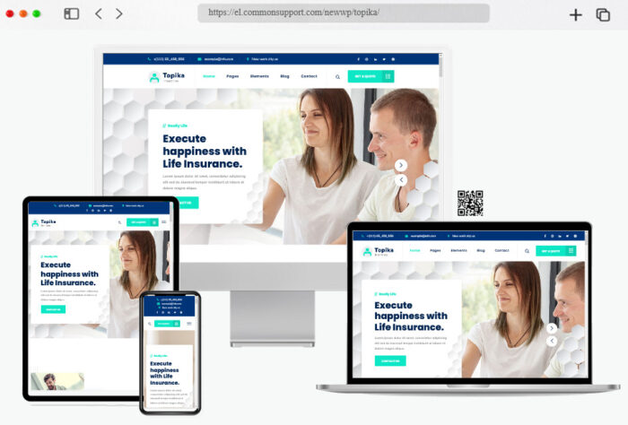 topika insurance company wordpress theme