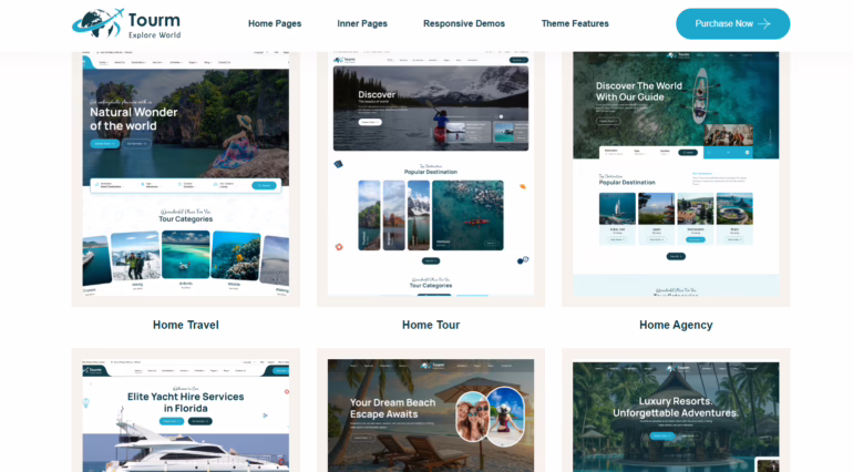 tourm is a flexible lively wordpress theme png