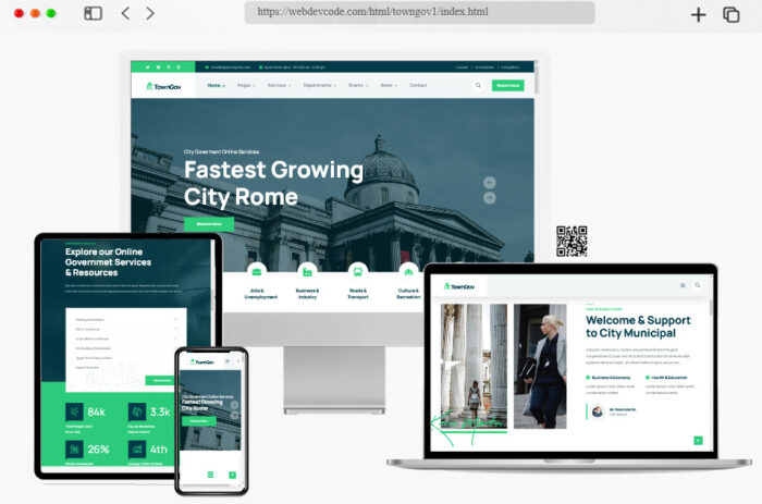 towngov city government html template