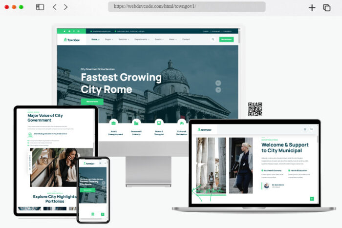 towngov city government html template