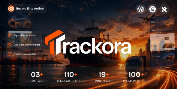 Trackora - Transportation & Logistics Elementor WordPress Theme WordPress theme