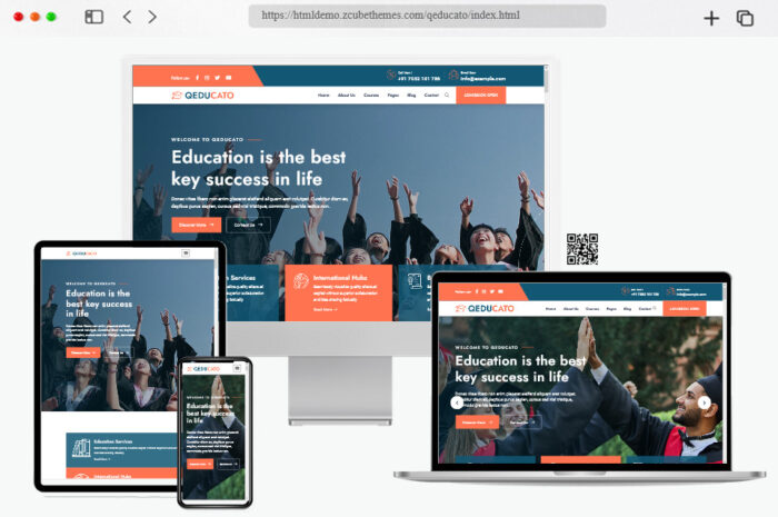 transform college website html template