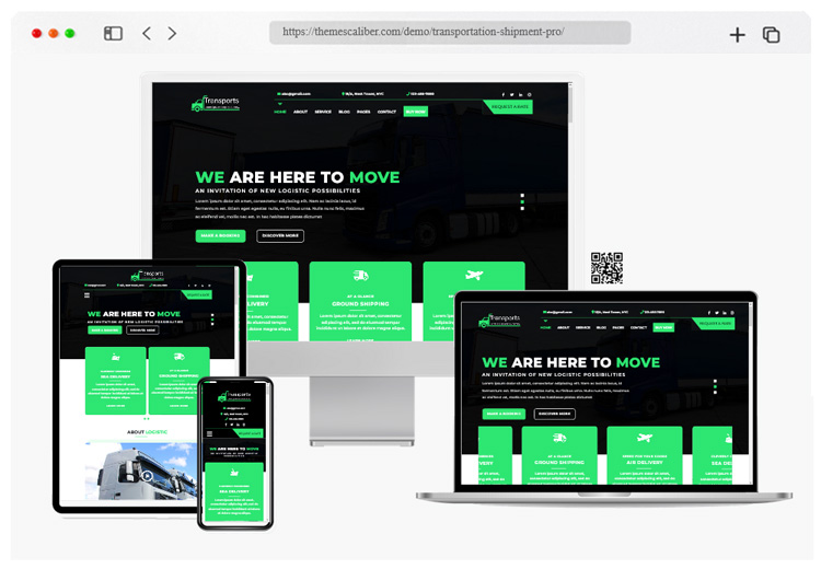 Transportation WordPress theme download