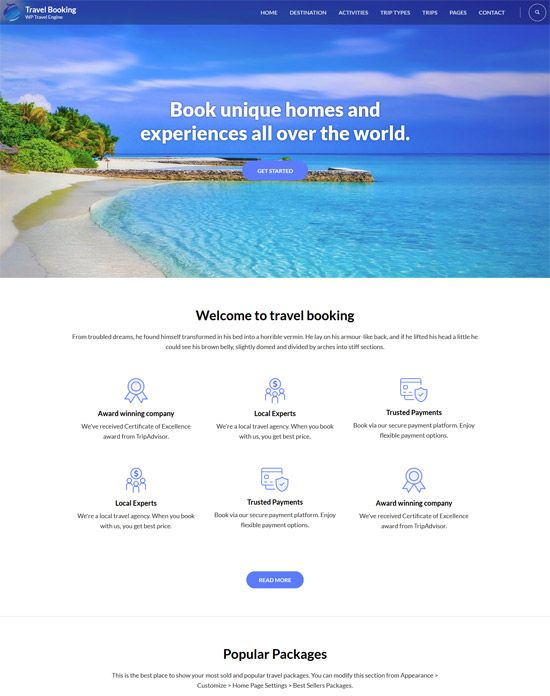 travel booking