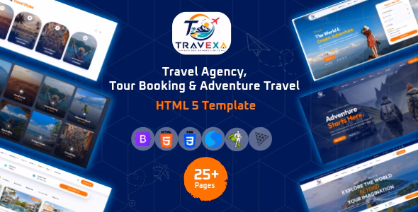 Travexa - Travel Agency, Tour Booking & Adventure Travel HTML 5 Template WordPress theme