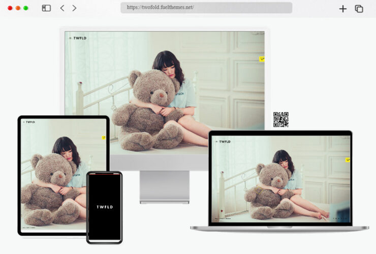 twofold fullscreen portfolio theme