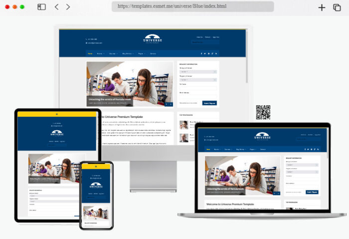 universe college responsive template