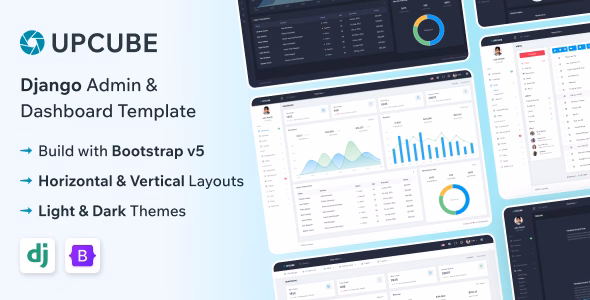 Upcube - Django Admin & Dashboard Template WordPress theme