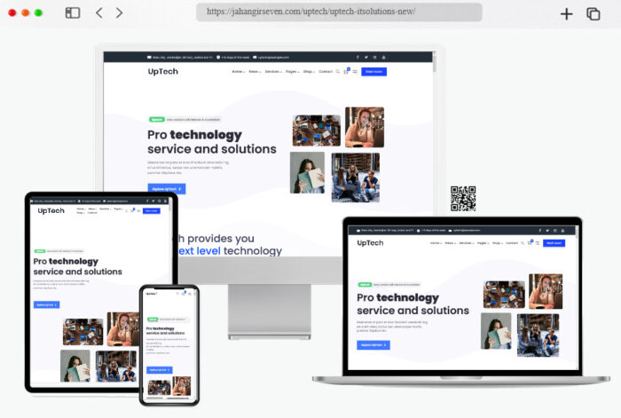 uptech it solutions services wordpress theme