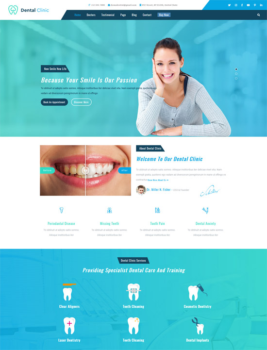 Free Dental Clinic Themes