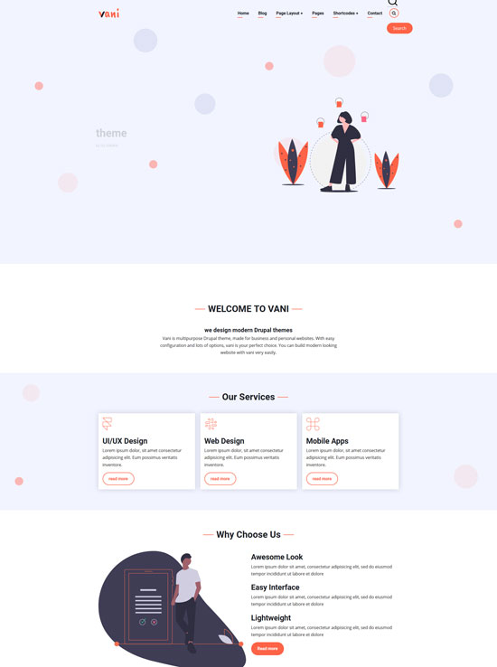 vani free drupal theme