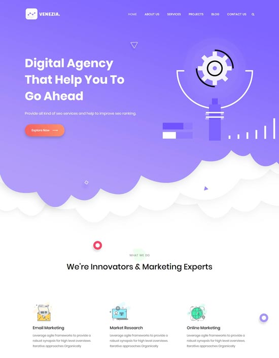 venezia seo agency html template