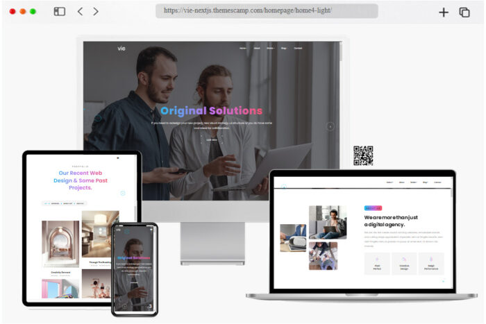 vie single page website