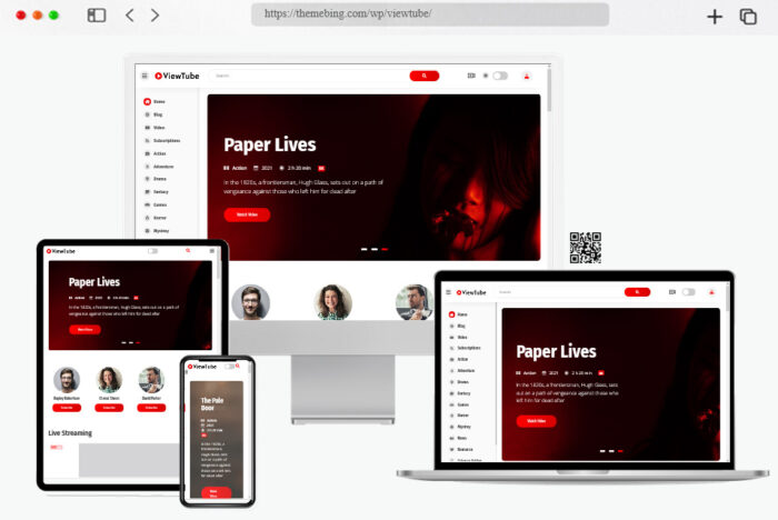 viewtube video streaming wordpress theme