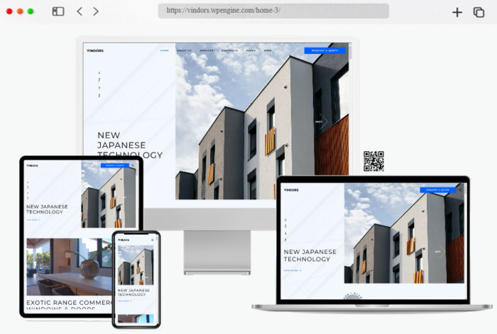 vindors windows doors company wordpress theme