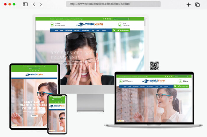 visionbox optometrist eye care wordpress theme
