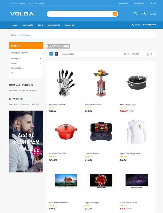 volga smart phones magento theme