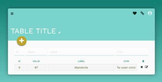 vue js dynamic editable table