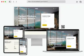w d windows doors company wordpress theme