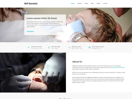 Free Medical WordPress Themes for Dentists