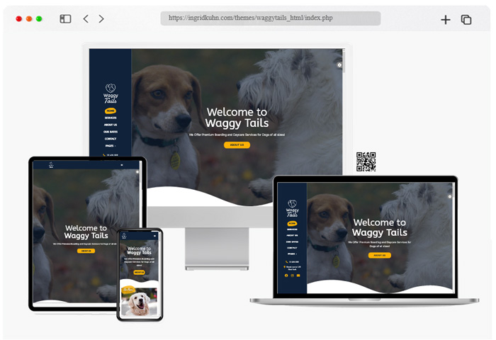 waggy tails responsive html template
