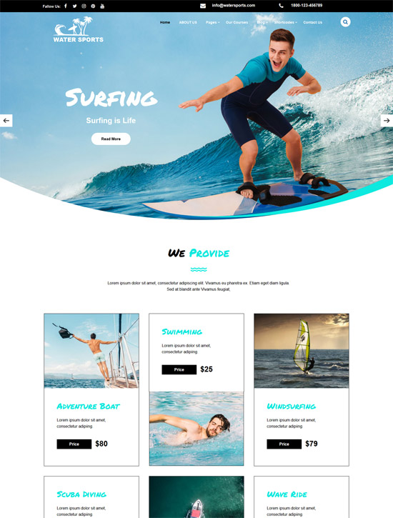 Free Sports Blog Themes