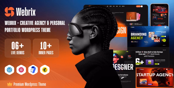 Webrix – Creative Agency & Personal Portfolio WordPress Theme WordPress theme