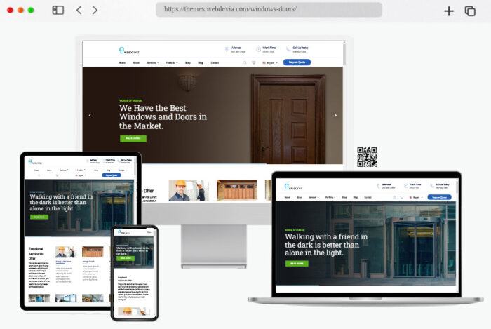 windows doors high quality wordpress theme