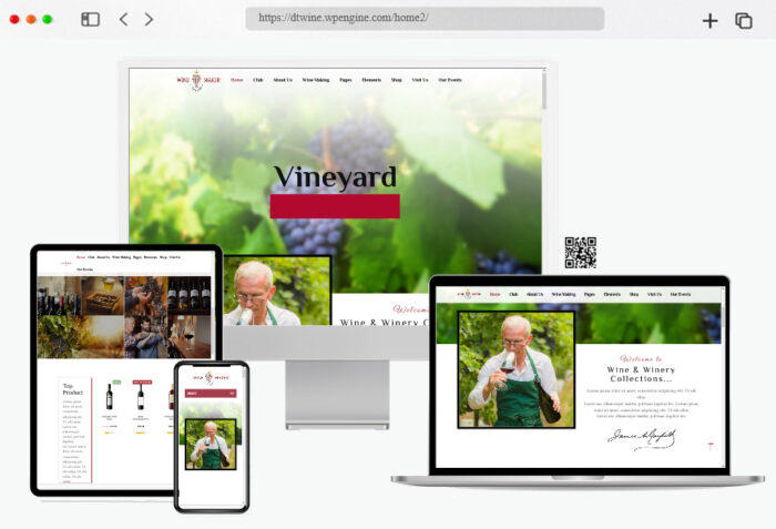 wine maker winery wordpress shop