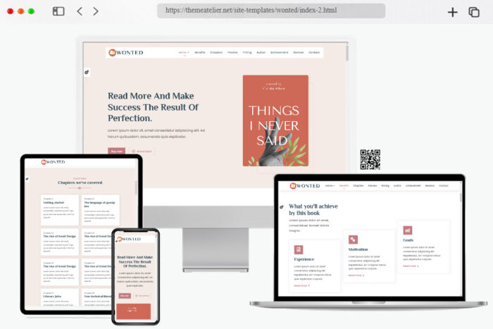 wonted seo optimize landing page template