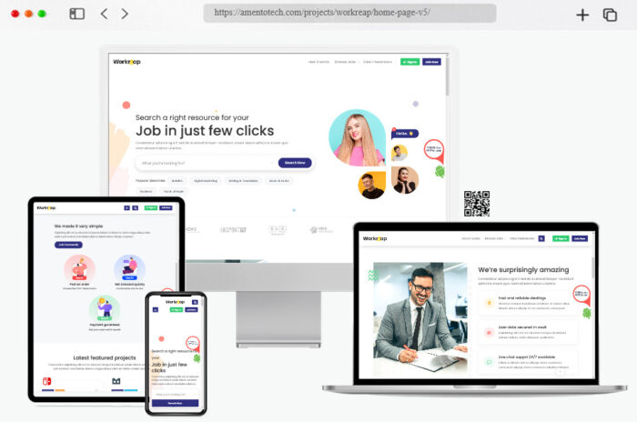Workreap WordPress theme offering a freelance marketplace with seamless communication tools