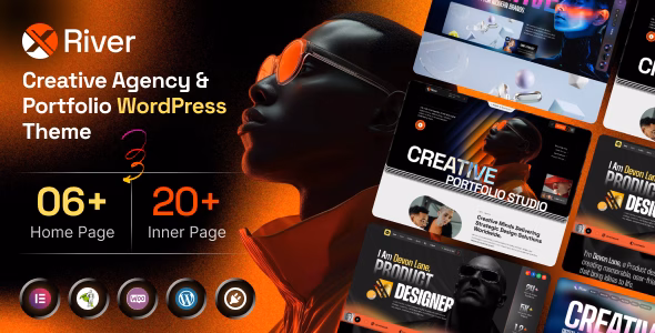 Xriver – Creative Agency & Portfolio WordPress Theme - WordPress Theme Preview