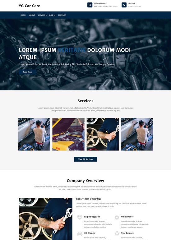 yg car care drupal theme
