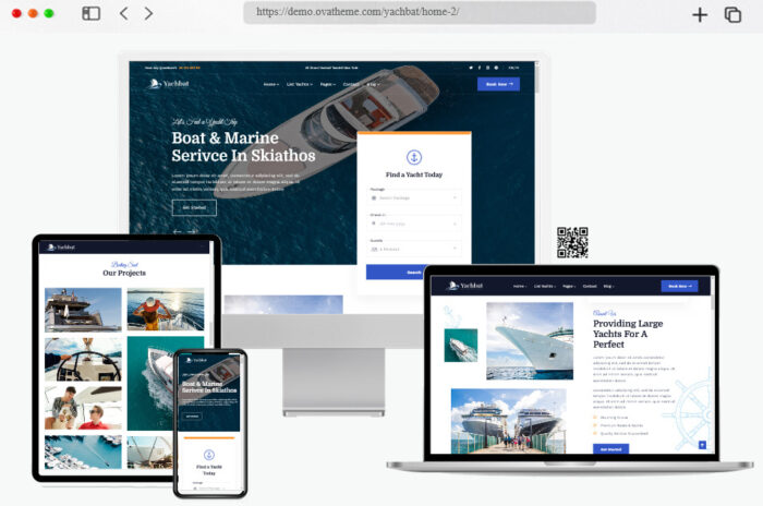 yachbat yacht boat rental wordpress theme
