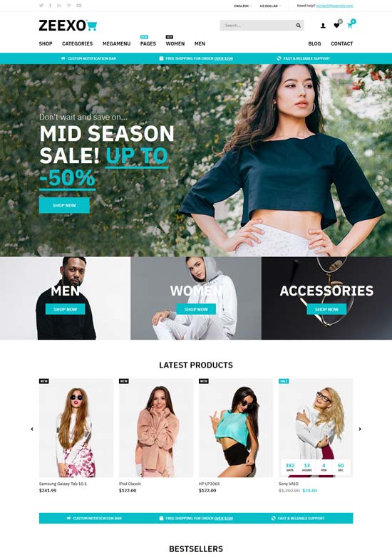 zeexo fashion opencart theme