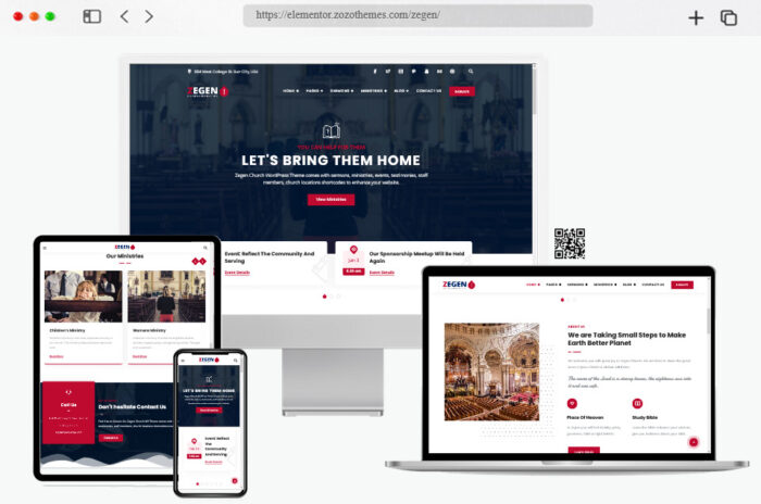 zegen church wordpress theme