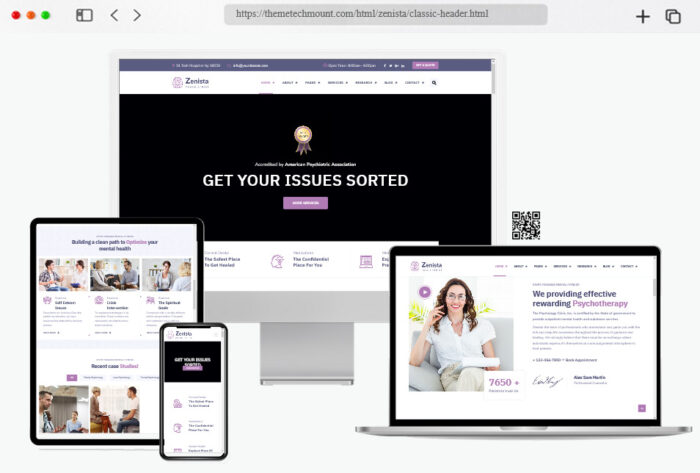 zenista psychology counseling html template