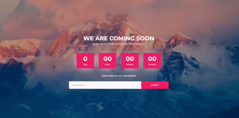 Free HTML templates for startup launch