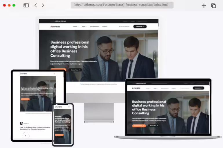 acumenz consulting html template