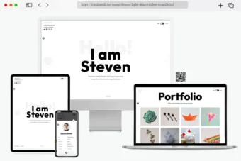 fresh personal website templates