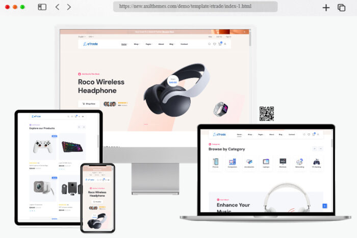 etrade ecommerce html template