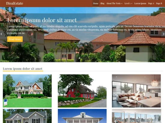 Free Responsive Real Estate Themes
