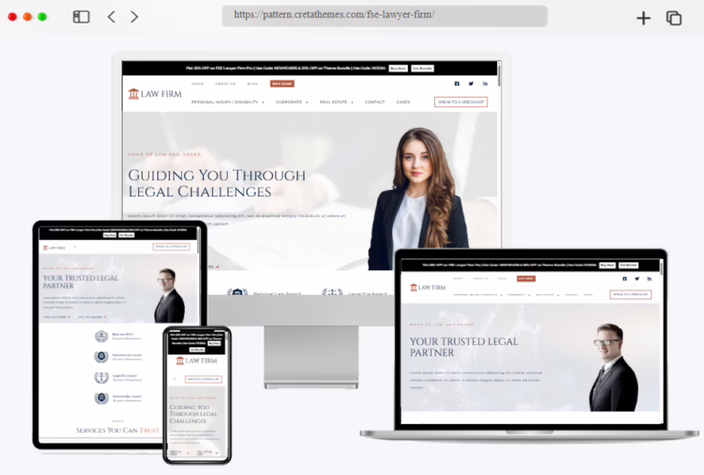 free fse lawyer firm wordpress theme
