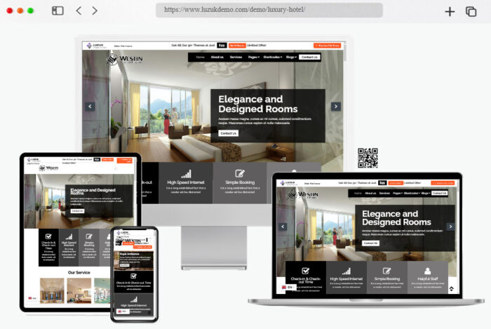 free royal Free Lodging Website Templates